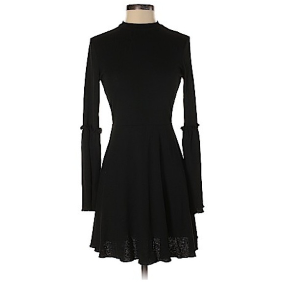 love, Fire Dresses & Skirts - Love,Fire black bell sleeve dress